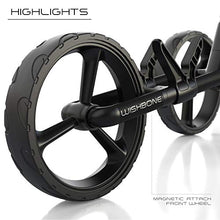 WishboneOne Golf Trolley Push-Pull Cart Megalite 3 Wheel Black