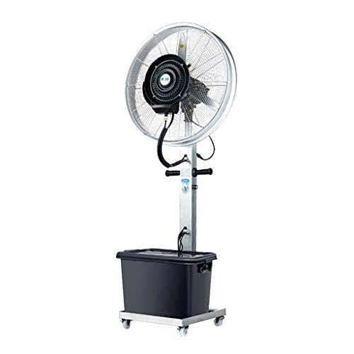CUTPOIY Oscillating Misting Fan with 3-Speed Operation for Outdoor Patio, Garden, and Commercial Use - 26-Inch Cooling Fan with Spray Turntable