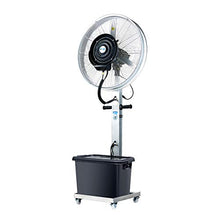 CUTPOIY Oscillating Misting Fan with 3-Speed Operation for Outdoor Patio, Garden, and Commercial Use - 26-Inch Cooling Fan with Spray Turntable