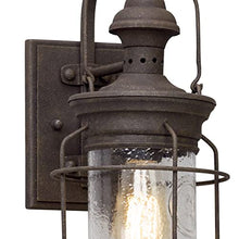 Troy Lighting Atkins 1-Light Wall Sconce | Heritage Bronze Finish | Made of Hand-Crafted Iron and Aluminum | Wet-Rated for Outdoor Use | 6.75" W x 15.5" H Profile | B5051-HBZ