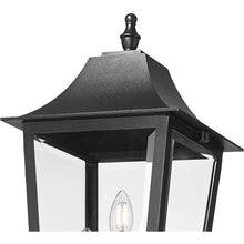 Z-Lite Gannon 3 Light 121" Tall Post Light Black