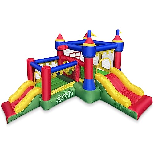 Cloud 9 Inflatable Castle Bounce House with Blower Multicolor