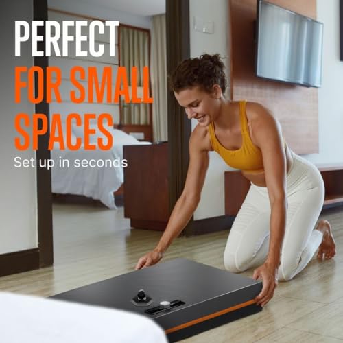 SQUATZ Pluto Home Smart Gym - 100lbs Resistance - All-in-One Digital Machine Black