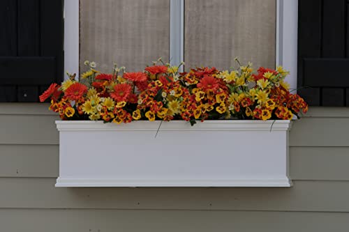 Generic 48 Inch XL Laguna Cleat Mount Window Box White