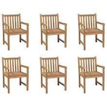 LHOONBB Furniture-Sets-Outdoor s 6 pcs Solid Teak Wood