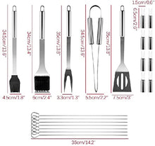 SDVantage 20PCS Grilling Accessories Kit, Stainless Steel BBQ Tools Set, Barbecue Tools Christmas Thanksgiving Gifts for Men, Utensils for Outdoor Camping