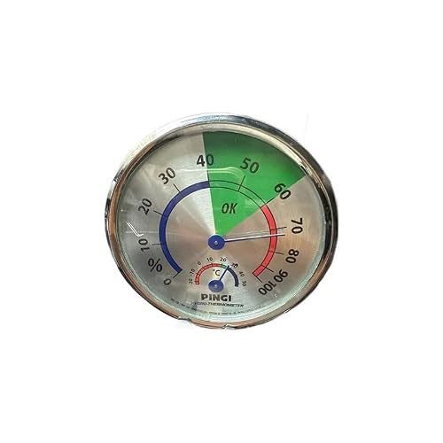 ASWRTYJO ABS Machinery Desktop Wall-Mounted Household Indoor Temperature Humidity Meter