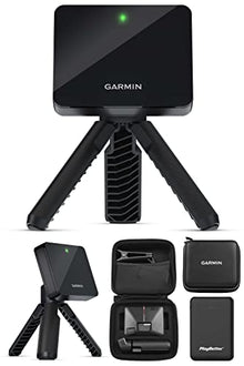 PlayBetter Garmin Approach R10 Portable Golf Launch Monitor & Simulator for Home Bundle with Protective Case & Tripod +Portable Charger