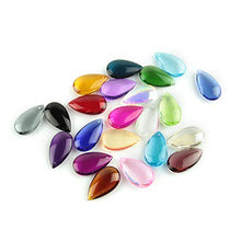 38mm/50mm Mixed Colors Water Drop Prisms for Lighting Crystal Chandelier Suncatcher Ornament Lighting Lamp Hanging Decoration,50mm 100pcs