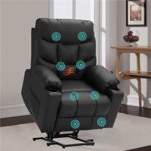 Ergonomic Power Lift Recliner with Heat Massage for Seniors
