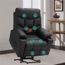 Ergonomic Power Lift Recliner with Heat Massage for Seniors
