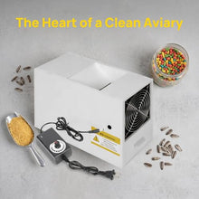 Opazua Bird Food Shell Blower, Efficient Bird Feed Blown Shell Splitter, with 2 Drawers, Adjustable Speed Fan, Suitable for Millet, Grains, Melon Seeds, Rice, Beans