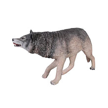Design Toscano Call of the Wild Growling Gray Wolf Statue Full Color