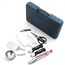 BBQ Grilling Accessories Grill Tools Set - Stainless Steel Grilling Kit with Storage Bag for Camping, Barbecue Utensil Gift for Men Women