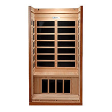 Dynamic Barcelona 1-2 Person Hemlock Wood Low EMF FAR Infrared Sauna Dark Honey Stain