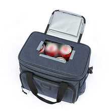 ASWRTYJO Lunch Bag Large Capacity Insulation Portable Picnic Waterproof EVA Car Big Ice(Black)