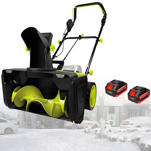 40V Snowblower Battery Powered, Hand Push Snow Sweeper. A