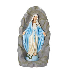 Roman - Our Lady of Grace Grotto, 36" H, Garden Collection, Resin and Stone, Decorative, Gift, Home Outdoor Decor, Durable, Long Lasting, Unique Design