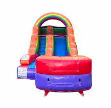 TentandTable 12FT Commercial Inflatable Water Slide & Blower, Rainbow