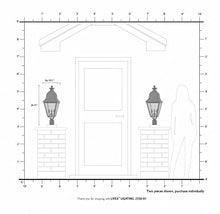 Livex Outdoor Post Light with Seeded Glass Shades Black