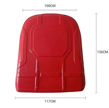 Universal Tractor Canopy and Sun Shade Roof, Weather-Resistant Hard Top Cover with Internal Support Frame for Riding Lawn Mowers and Utility Tractors，Red