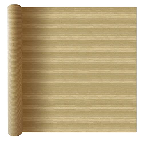 Ifenceview 24' x 46' Beige Shade Cloth Fabric Mesh Net for Window Balcony Deck Patio Yard Pergola Gazebo Garden Bed