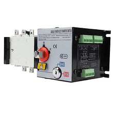 Generator Transfer Switch PC Isolated 2in 1out Dual Power Automatic Transfer Switch AC400V(Gray)