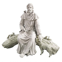 Design Toscano KY1390 In Nature's Sanctuary Francis of Assisi Religious Garden Statue, 49 inches wide, 37 inches tall, Handcast Polyresin, Antique Stone Finish