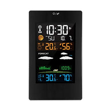 Weather Station 3 Channel Color Screen Weather Clock Indoor and Outdoor Temperature and Humidity Thermometer