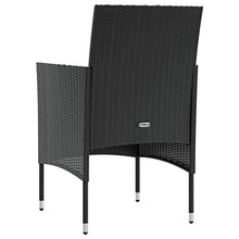 YUHI-HQYD 16 Piece Patio Lounge Set with Cushions,Backyard Decor,Backyard Sofa Suit,Outdoor Furniture,Outdoor Couch,Suitable for Balcony, Backyard, Patio, Garden, Poolside, Poly Rattan Black