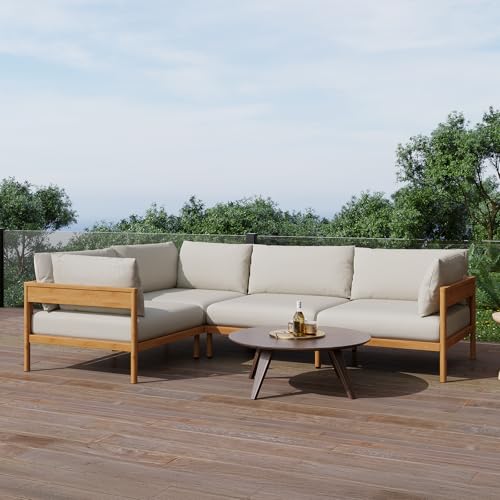 Acanva Vento Outdoor Patio Furniture Set, 4 Seats
