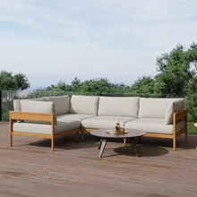 Acanva Vento Outdoor Patio Furniture Set, 4 Seats