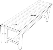 ERoomQ Outdoor GThe Bench,Outdoor Bench Patio Bench, Outdoor Park GThe Bench Terrace Bench, Anticorrosive Solid Wood seat 2-3 seat Weatherproof Porch Chair (47)