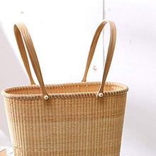 GAAHRQQQ Rattan Storage Basket Outdoor Picnic Basket Supermarket Shopping Basket Portable Shopping Basket