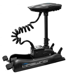 PARKHO HASWING Electric Trolling Motor 24V 80LB 60 Inch Black w/ Remote + Quick Release + Foot Control