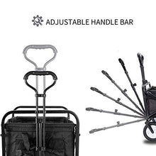 Camping cart, Garden Transport Trolley Folding Camping with Lining4-Wheel