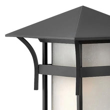 Hinkley Harbor Transitional One Light Medium Outdoor Wall Mount, Satin Black
