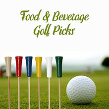 BambooMN Decorative Golf Tee Bamboo Cocktail Sandwich Skewer Picks - 6.75" - Natural - 10,000 Pieces