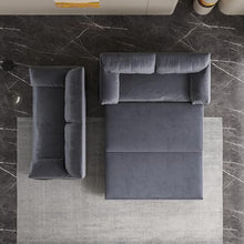 HomSof Convertible Queen Pull Out Sofa Bed Grey