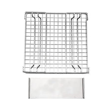Foldable Stainless Steel BBQ Grill Rack Portable Camping Mini BBQ Grill Bracket Barbecue Accessories for Outdoor Camping Picnic