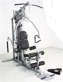 French Fitness X4 Home Gym System w/Leg Press Blue Black