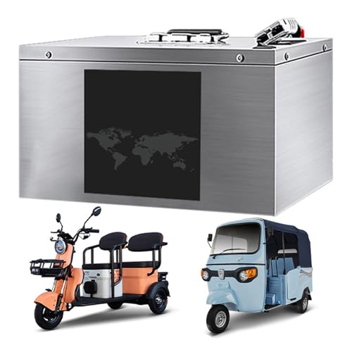 WSDAV Tricycle Battery 48V 60V 72V Lithium Iron Phosphate Battery 20AH 35AH 45AH 50AH 55AH 60AH for 0-4400W Motor with Charger,48v60ah
