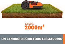 WORX Landroid L WR155E Robotic Lawnmower for Large Gardens/Self-Propelled Lawnmower for Clean Lawn Cutting in No Time at All, Orange, 2000 m2