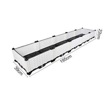 Hershii Plastic Rectangular Raised Garden Bed Indoor Outdoor Planter Box Kit Container for Growing Vegetables, Plants, Herbs, Flowers & Succulents - White - 76.77 x 15.35 X 8.66 Inches