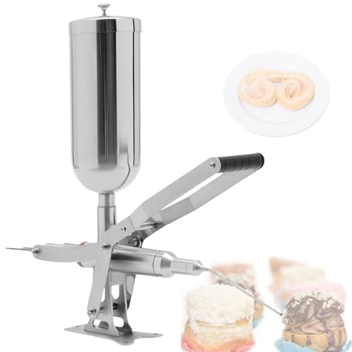 Commercial Donut Filling Machine, Manual Injector with Stainless Steel for Kitchen and Restaurant