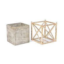 Park Hill Collection Manor Metal Estate Planter Large Aged Metal