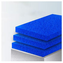 Pond Filter Media,Japanese Filter Mat,Blue,Applicable To Koi Pond,Aquarium Fish Tank ,Mechanical & Biological Filtration 4cm Thick, 10 Pieces Per Pack, Multiple Sizes Ava(Size:(50x100cm)19.68x39.37in)