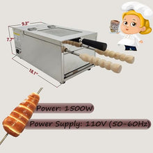 INTSUPERMAI Chimney Cake Oven Ice Cream Cone Machine with 2pcs Baking Tools