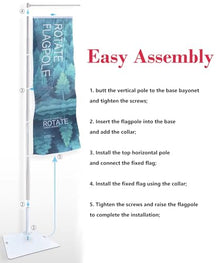 Innovz Custom Feather Flags for Business with Pole, Advertising Feather Flag Pole Kit - 33 Lb Heavy Duty Base, Feather Banner Flag for Promoting Events(5pcs)
