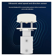 EJWFASCV Wind Speed and Direction Sensor High Precision Integrated Weather Transmitter for Environmental Protection Weather Station Breeding and Other(RS485 Output)
